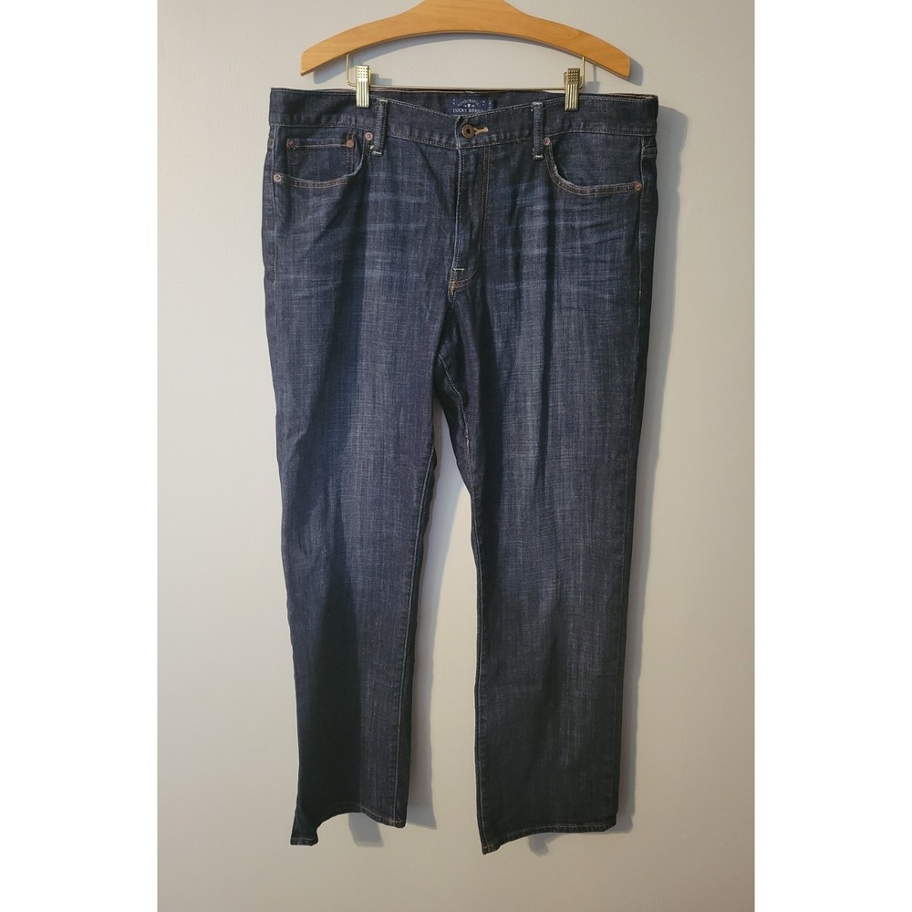 Lucky Brand 362 Standard Dark Wash Mens Jeans Size 38 x 32